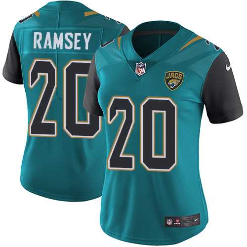 Women's Nike Jacksonville Jaguars #20 Jalen Ramsey Teal Green Team Color Stitched NFL Vapor Untouchable Limited Jersey